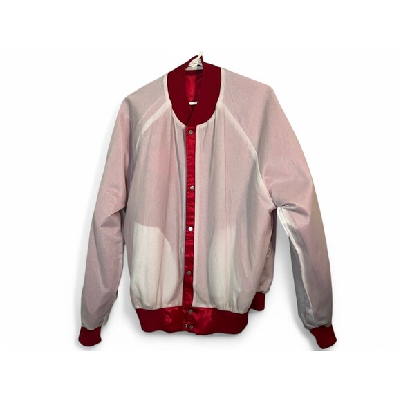 1990 St. Louis Cardinals XL Chalk Line Snap Button Bomber Jacket Vintage USA - Picture 3 of 16